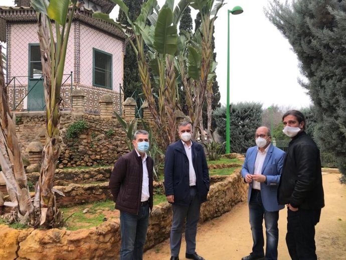 Los dirigentes de Cs en el parque de La Alquería