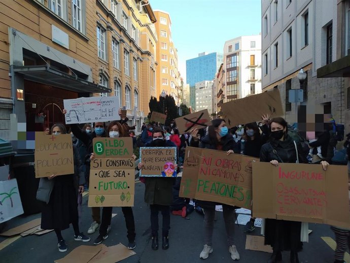 Movilización 'Revuelta escolar' en Bilbao