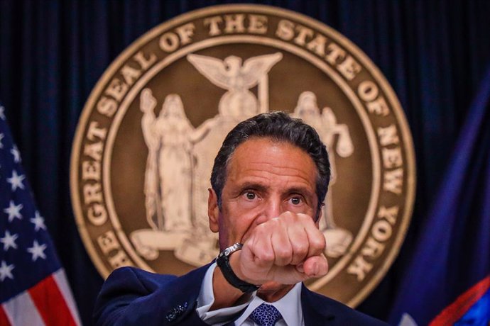 Archivo - 01 July 2020, US, New York: New York Governor Andrew Cuomo speaks during a a press conference to comment on the latest updates regarding coronavirus and the black live matters protests. Photo: Vanessa Carvalho/ZUMA Wire/dpa