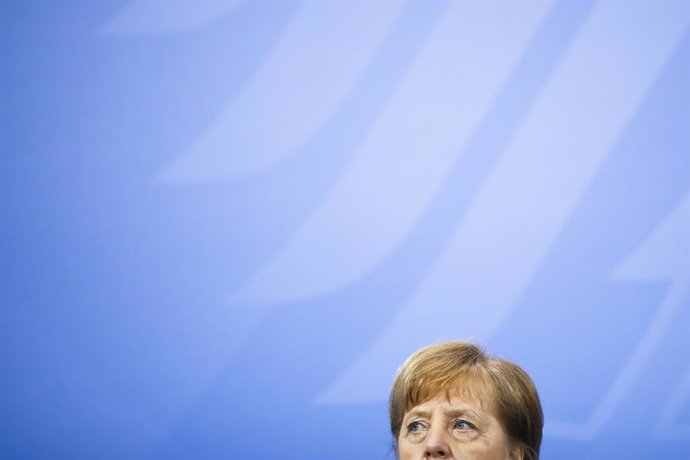 09 March 2021, Berlin: German Chancellor Angela Merkel attends a press conference following the 13th Integration Summit at the Chancellery. Photo: Markus Schreiber/AP POOL/dpa