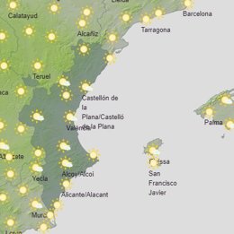 Predicción meteorológica de la Comunitat Valenciana