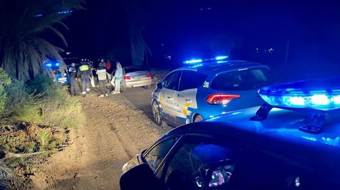 Actuación de la Policía Local de Las Palmas de Gran Canaria