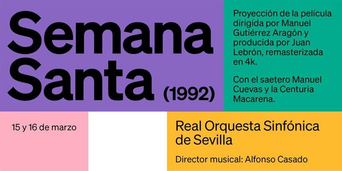 La ROSS y el Maestranza ofrecen el concierto de Semana Santa con marchas en directo y la Centuria Macarena