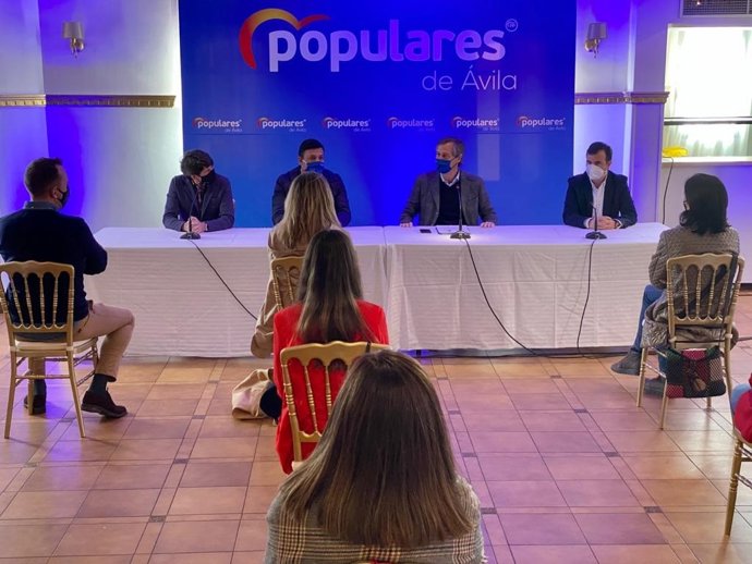 El vicesecretario general de Territorial del PP, Antonio González Terol, en un acto en Arenas de San Pedro (Ávila).