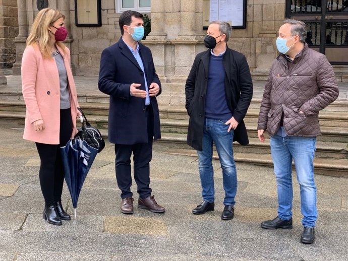 Gonzalo Caballero en visita a Ourense