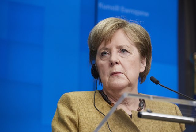 La canciller alemana, Angela Merkel, en Bruselas, Bélgica, a 11 de diciembre de 2020