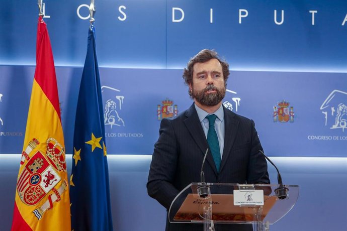 El portavoz de Vox en el Congreso, Iván Espinosa de los Monteros, 