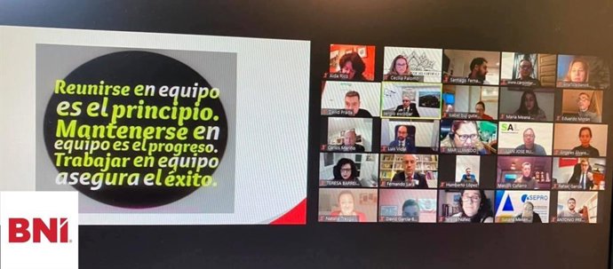 Reunión telemática integrantes BNI.