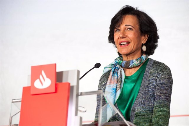 La presidenta de Banco Santander, Ana Botín, en la presentación de resultados de 2020.