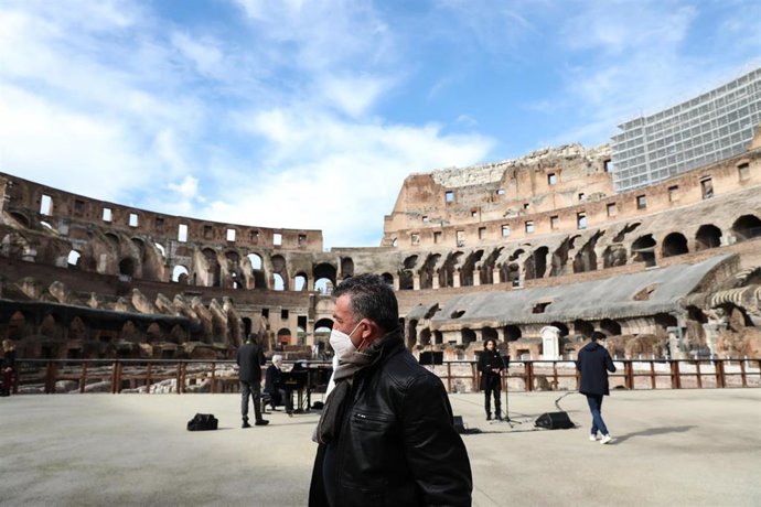 Concierto en el Coliseo de Roma.