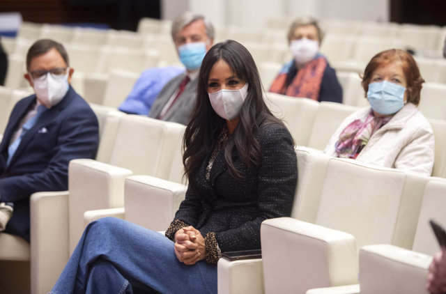 La vicealcaldesa de Madrid, Begoña Villacís, durante el acto conmemorativo del Día Mundial de los Derechos del Consumidor