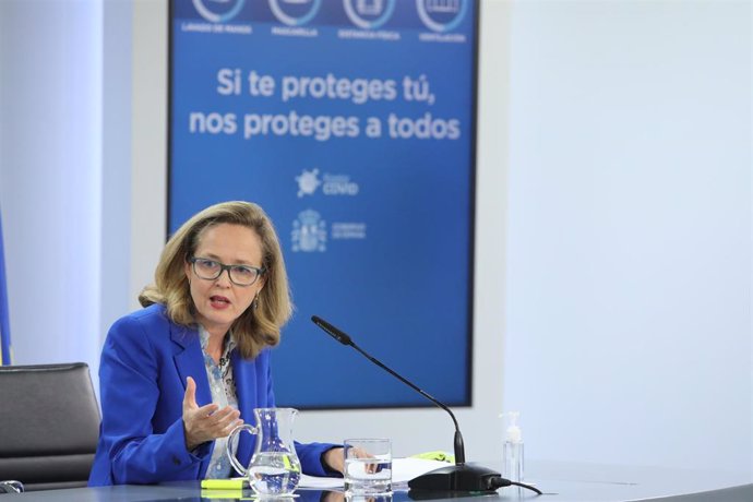 La vicepresidenta tercera y ministra de Asuntos Económicos y Transformación Digital, Nadia Calviño.