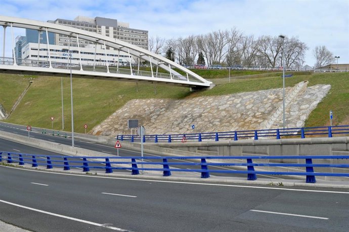 Finalizados los trabajos de estabilización en el distribuidor de la Marga