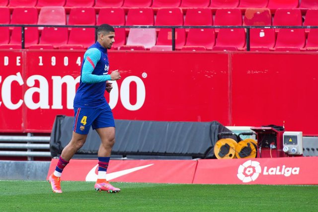 El central del FC Barcelona Ronald Araujo (Arxiu)