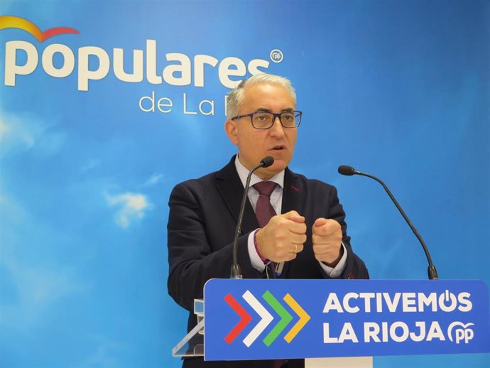 El portavoz del PP en el Parlamento de La Rioja, Jesus Ángel Garrido
