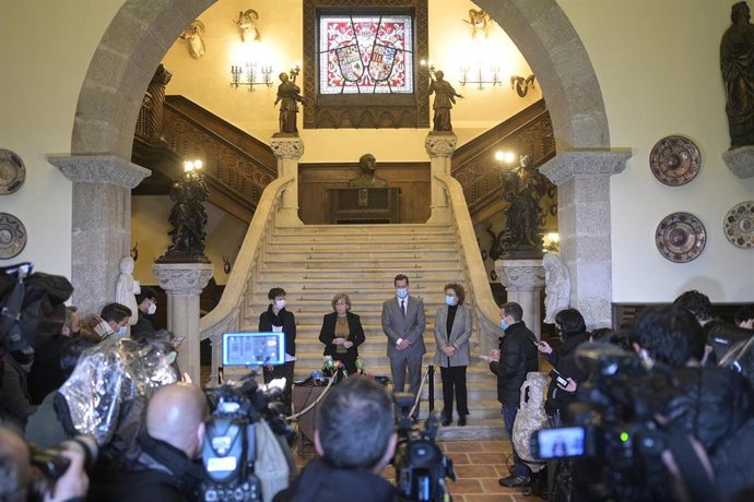 Archivo - Acto tras la entrega del pazo de Meirás al Estado