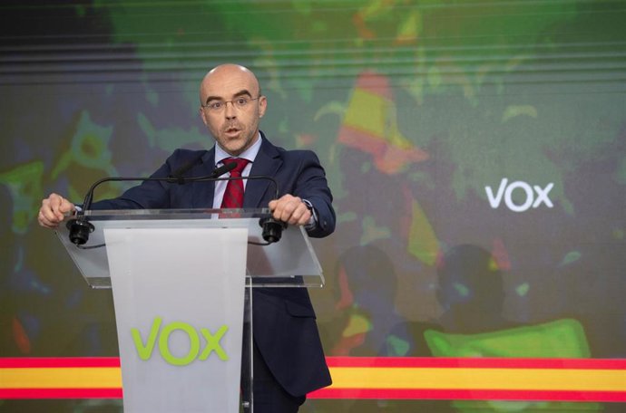 El vicepresidente de Acción Política y eurodiputado de Vox, Jorge Buxadé