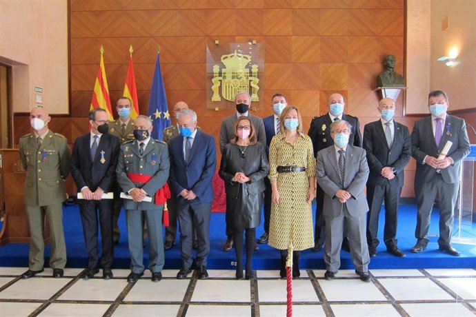 Entrega de las Medallas al Mérito de la Protección Civil 2020 en Zaragoza.