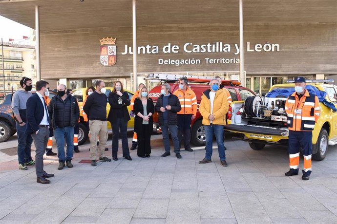 Material entregado a voluntarios de Protección Civil de la provincia de Soria.