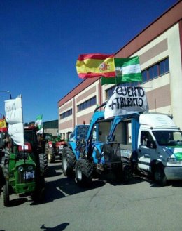Protesta por el IBI en Cazalla