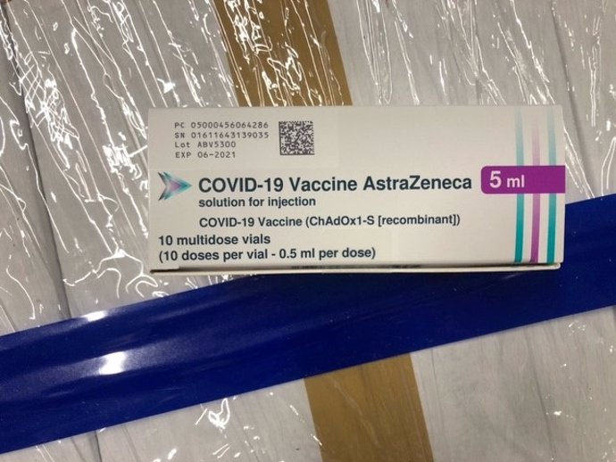 Archivo - Vacuna de AstraZeneca.