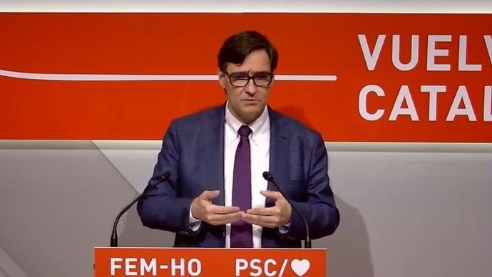 El cabeza de lista del PSC a las elecciones de este 14F, Salvador Illa