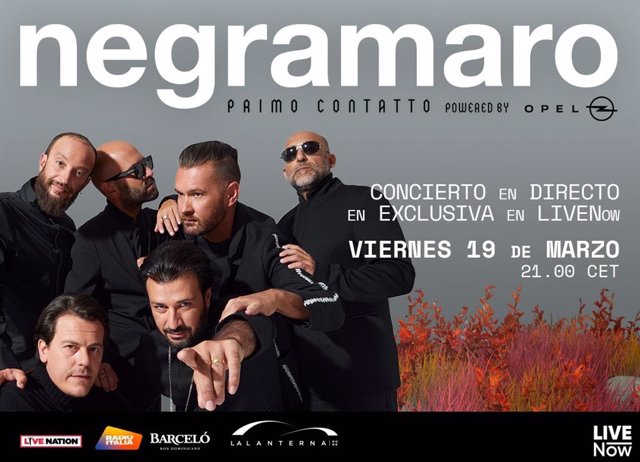 El grupo italiano Negramaro ofrecerá un concierto en streaming