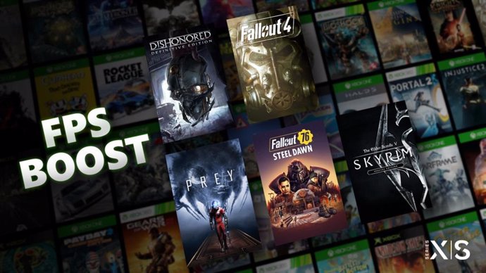 FPS potenciados en Xbox Series X y S para cinco videojuegos de Bethesda.