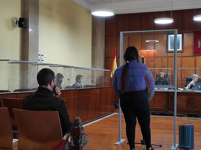 Los dos acusados durante el juicio