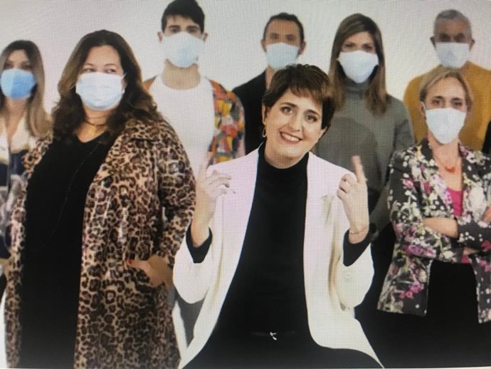 Archivo - La cabeza de lista del PNC a las elecciones, Marta Pascal, en el anuncio del 14F de su partido