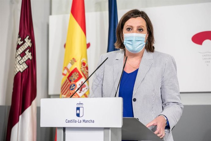 La consejera de Economía, Empresas y Empleo, Patricia Franco, en rueda de prensa