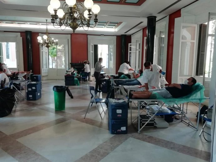 Donación de sangre en la Casa Colón.