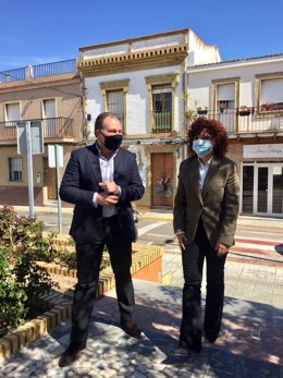 La presidenta de la Diputación, María Eugenia Limón, visita Aljaraque. 