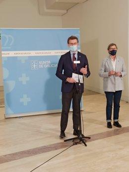 Alberto Núñez Feijóo y Rosa Quintana