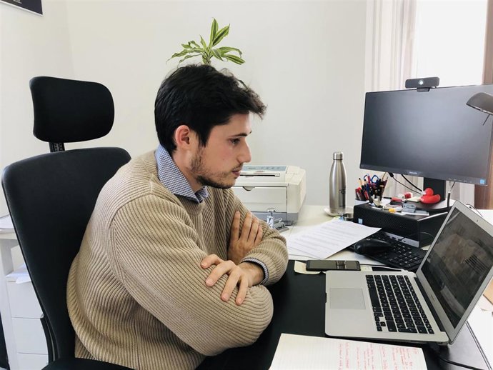 El edil Borja Sanjuán en la reunión de la FEMP