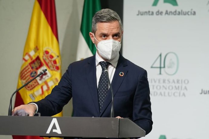 El consejero de Hacienda y Financiación Europea, Juan Bravo., en una imagen de 16 de febrero. 