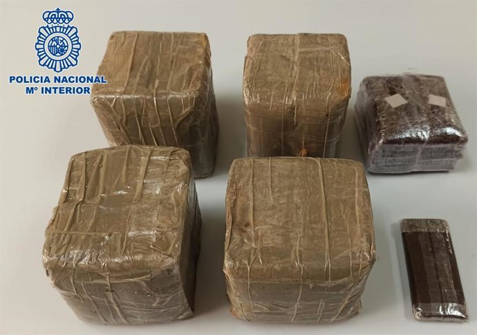 Paquetes de droga incautados