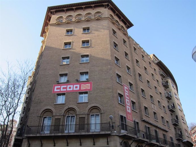 Archivo - Sede de Comisiones Obreras en Zaragoza