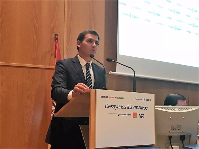 Archivo - Albert Rivera, en los Desayunos de Europa Press Andalucía