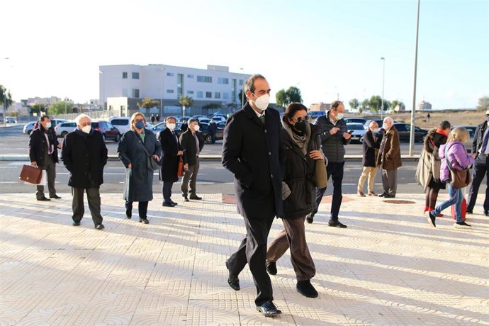 Archivo - Acusados y abogados a la llegada a el macrojuicio del caso 'Poniente'