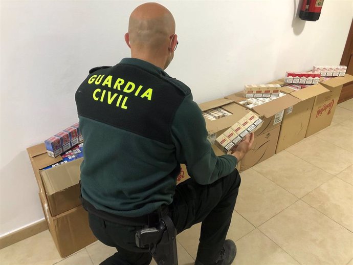 Tabaco de contrabando intervenido en el Campo de Gibraltar