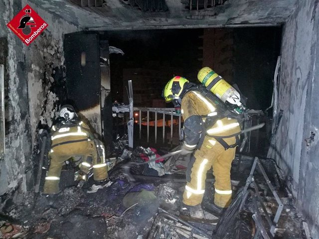 Incendio en un piso de Benidorm