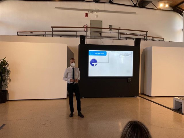 El presidente del Port de Tarragona, Josep M. Cruset, durante la presentación de los resultados de 2020.