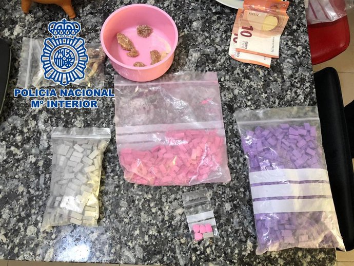 Drogas sintéticas decomisadas