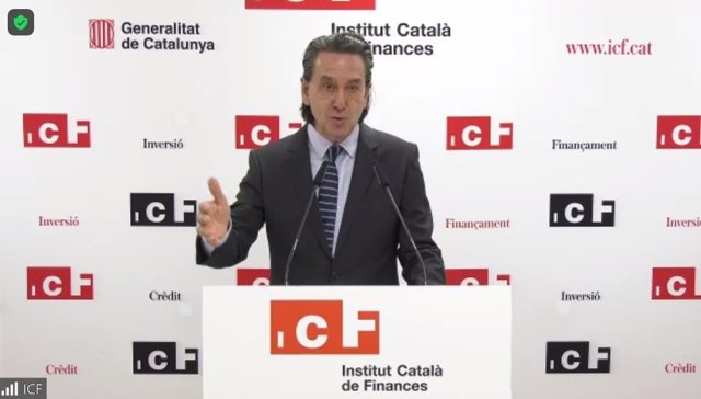 El consejero delegado de la entidad financiera ICF, Víctor Guardiola, en la presentación de los resultados de 2020