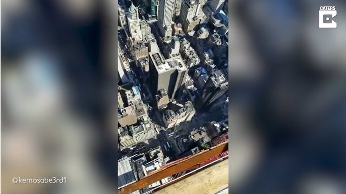 Así son las vistas de un obrero de la construcción en un rascacielos de la ciudad de Nueva York