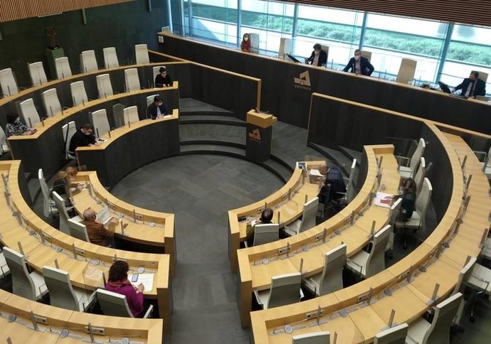 El diputado general de Gipuzkoa, Markel Olano, comparece en las Juntas de Gipuzkoa