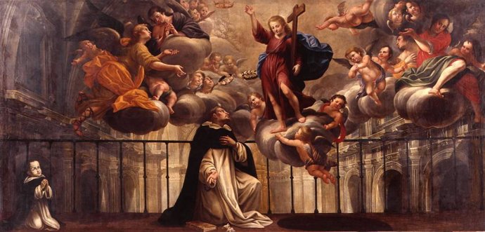 'Cristo Anuncia La Muerte A Santo Domingo De Guzmán' (224,5 X 472,4 Cm) De Apolinario Larraga