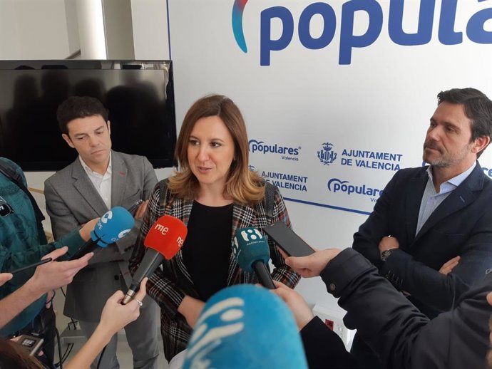 Archivo - La portavoz del grupo municipal 'popular' en el Ayuntamiento de Valncia, María José Catalá