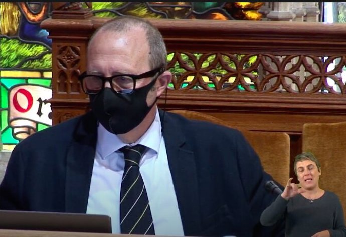 Archivo - El portavoz del Grupo Socialista en el Consell de Mallorca, Andreu Alcover.